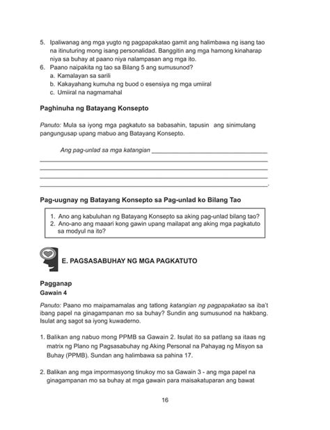 ESP GRADE 10 LEARNER'S MODULE .
